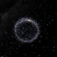 Conceptual image of space debris around Earth, not to scale.